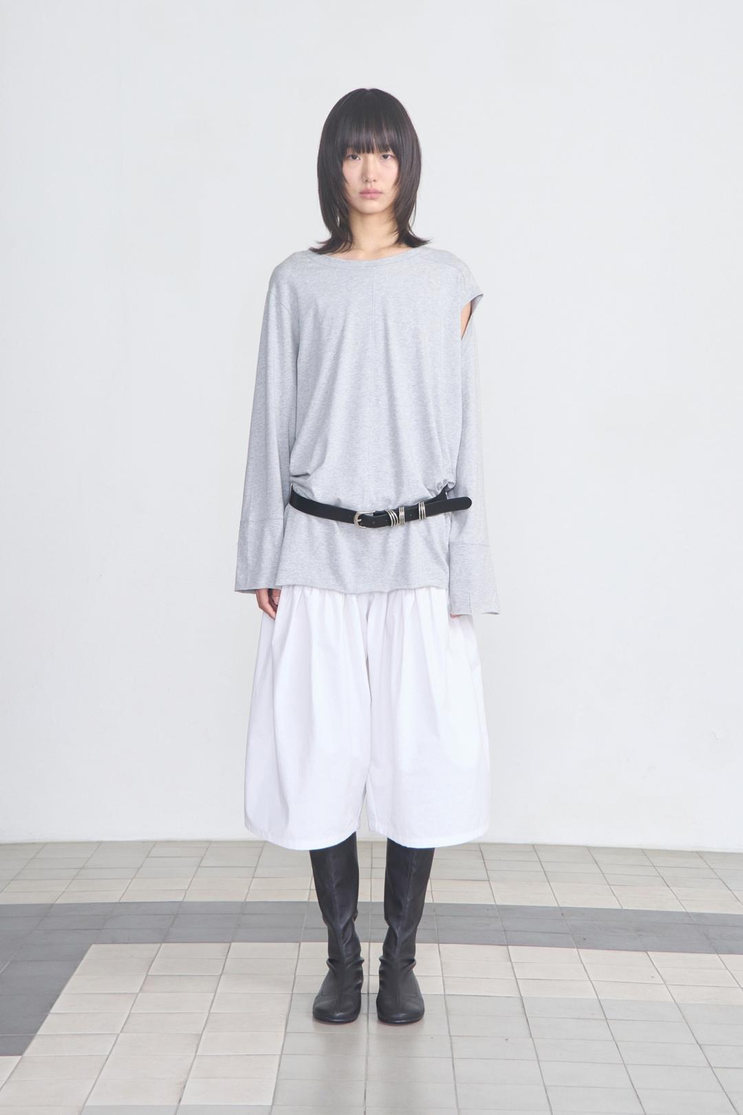 Cut Out Block Top _ Gray