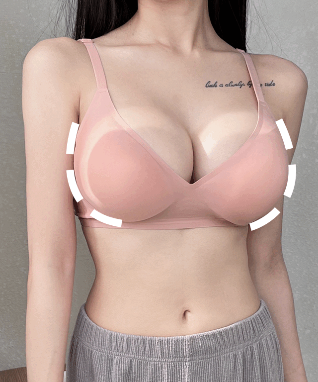 [A-E컵] 다가짐브라set 심리스 옆가슴 보정 푸쉬업 모아주는 노와이어 왕뽕 속옷세트