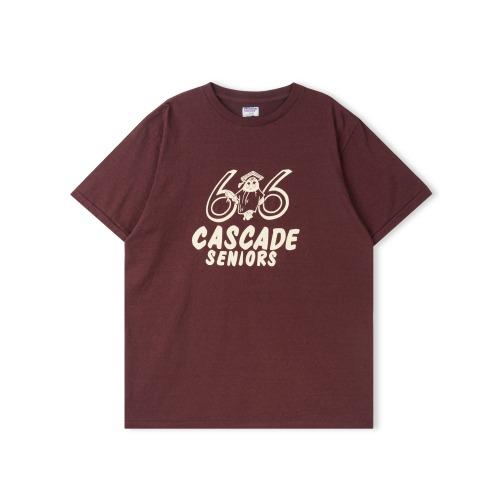 Bordeaux "Cascade\" Printed S/S T-Shirts