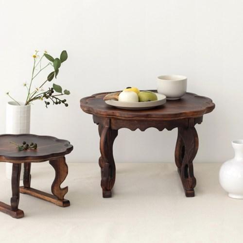 찻상 다과상 백일상 술상 등에 좋은 개다리소반 (1인용 25cm)