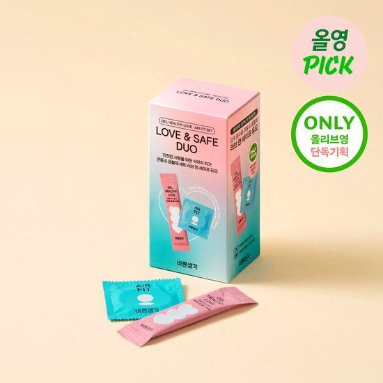 [3월 올영픽/의료기기] 바른생각 러브 앤 세이프 듀오 기획 (에어핏 12P+젤 헬시 러브 파우치 5P)
