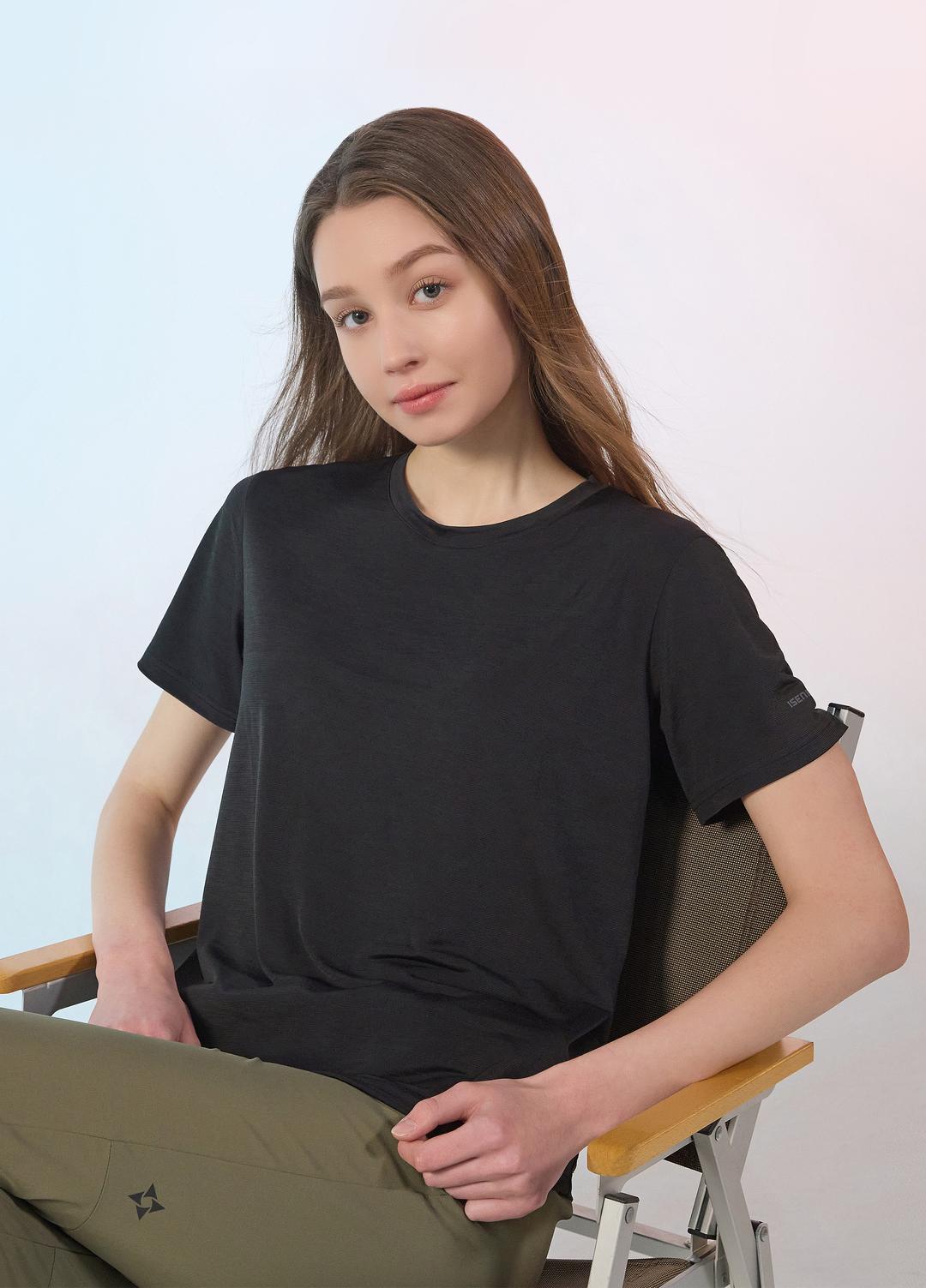 네파 이젠벅 여성 반팔 언더셔츠 (블랙)