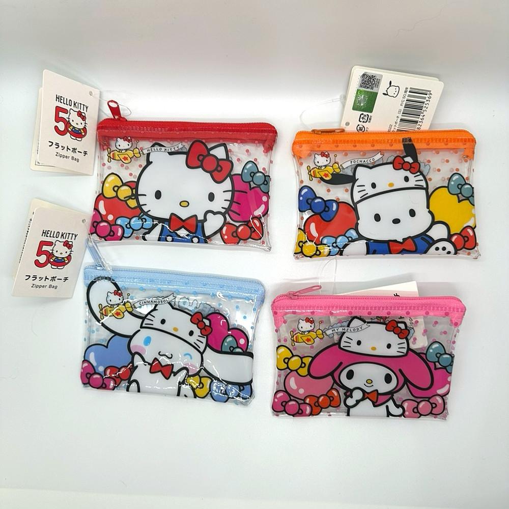 (키티재입고) 산리오 정품 키티 50주년시나모롤 포차코 마이멜로디 미니 파우치