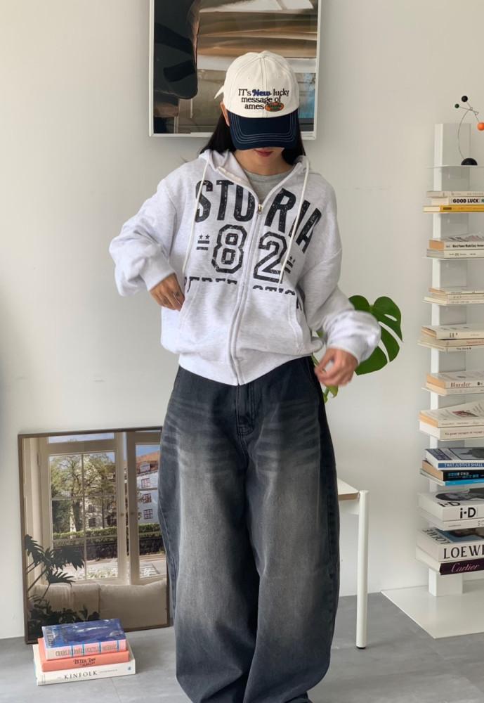 퍼펙션 오버핏 후드집업 /4color