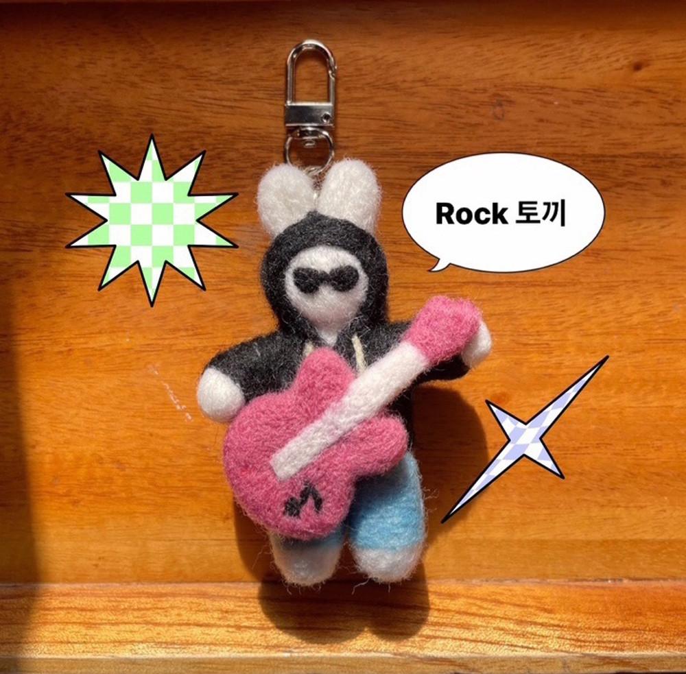 Rock 기타 토끼 키링