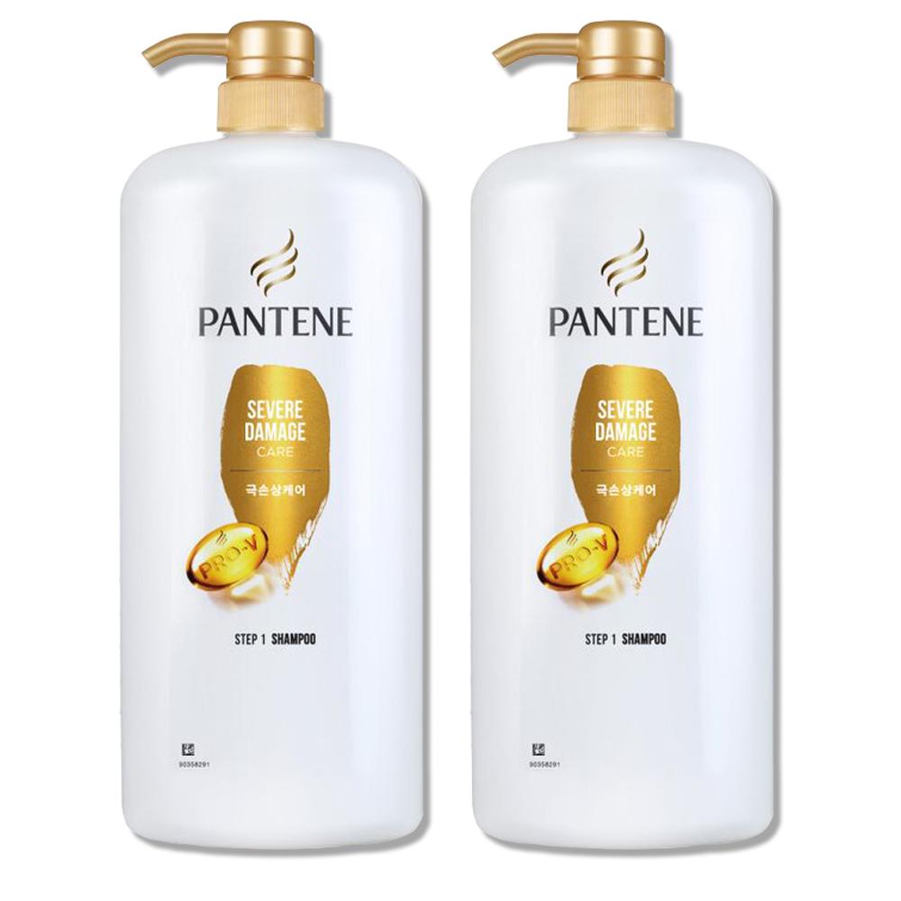 팬틴 샴푸 1.2L 대용량 2개 극손상케어 약산성 청소년 사춘기 초등학생 비듬 지성 향기좋은 퍼퓸 머리 두피 정수리 냄새 미용실 펜틴