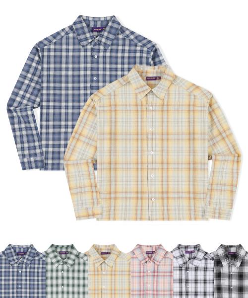 시티보이 체크 긴팔 셔츠 시리즈 - 6 COLOR