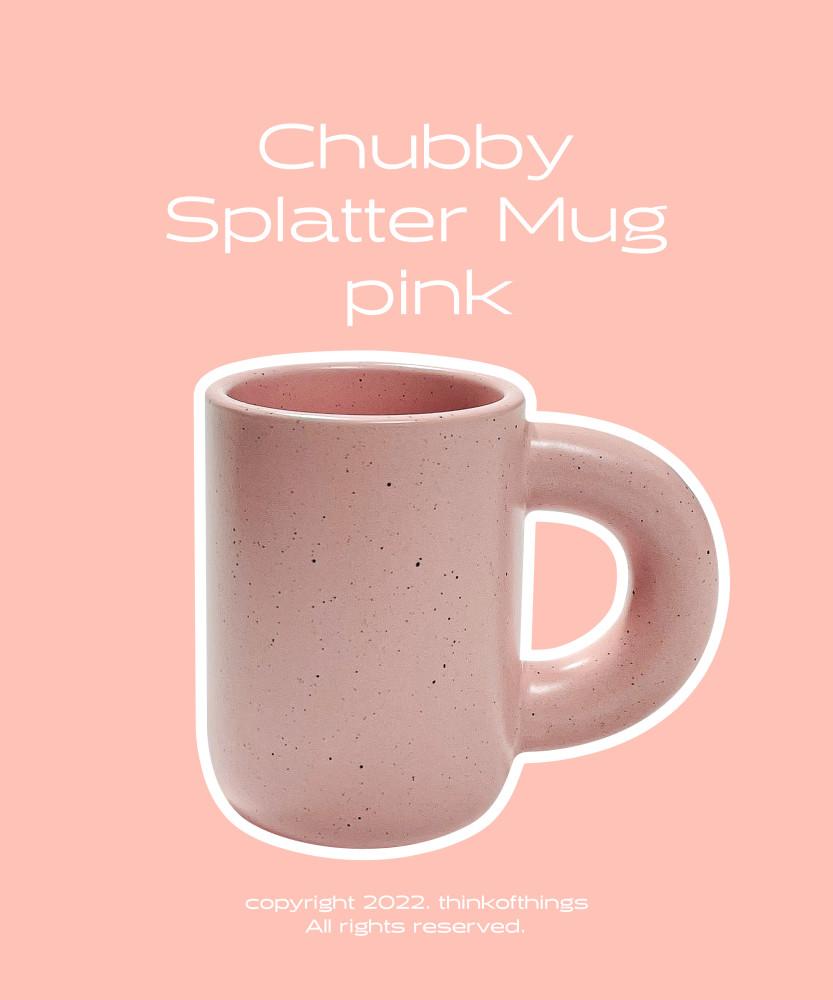 [띵크오브띵스]Chubby Splatter Mug Pink