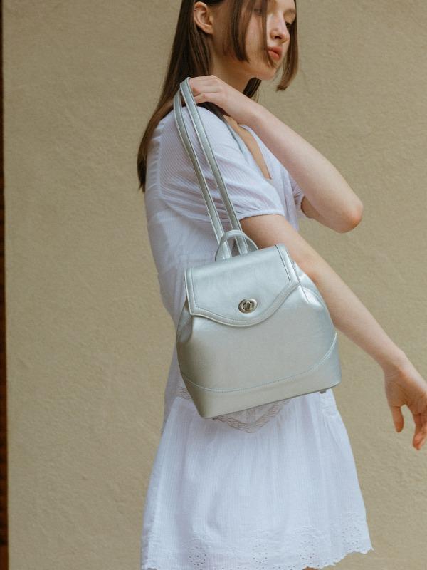 [6.30 순차 출고]  미뇽 백팩 Mignon Backpack - 실버
