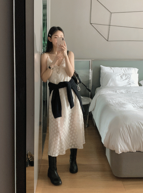 바이옌 베리베리 시스루 롱원피스