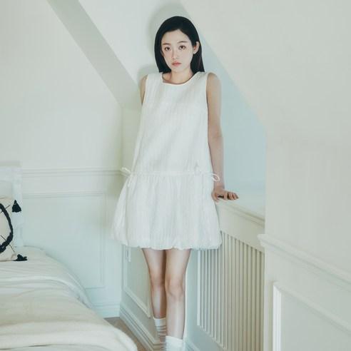 쥬시쥬디 슬리브리스 버블햄 원피스 JZOP321P