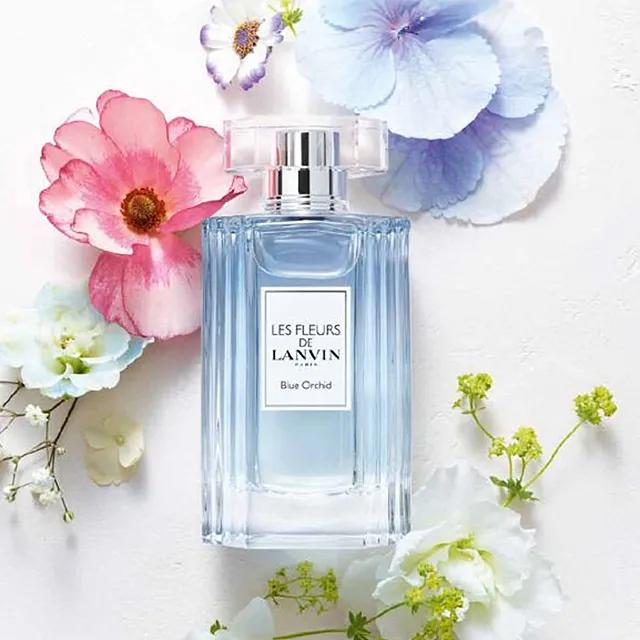 ⚡올리브영 향수 랑방 레 플레르 드 블루 오키드 EDT 50ML+랑방 쇼핑백