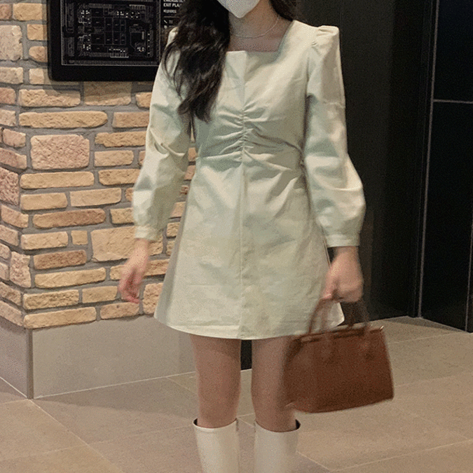 루나 셔링 원피스