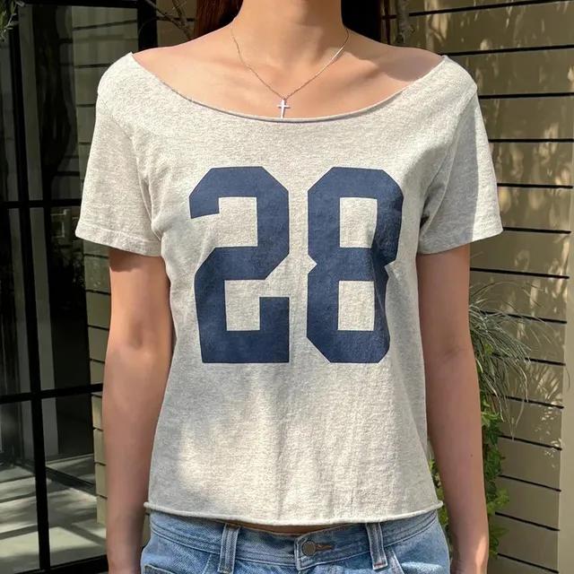 브랜디멜빌 반팔 ROBYN 28 티셔츠 그레이 Brandy Melville