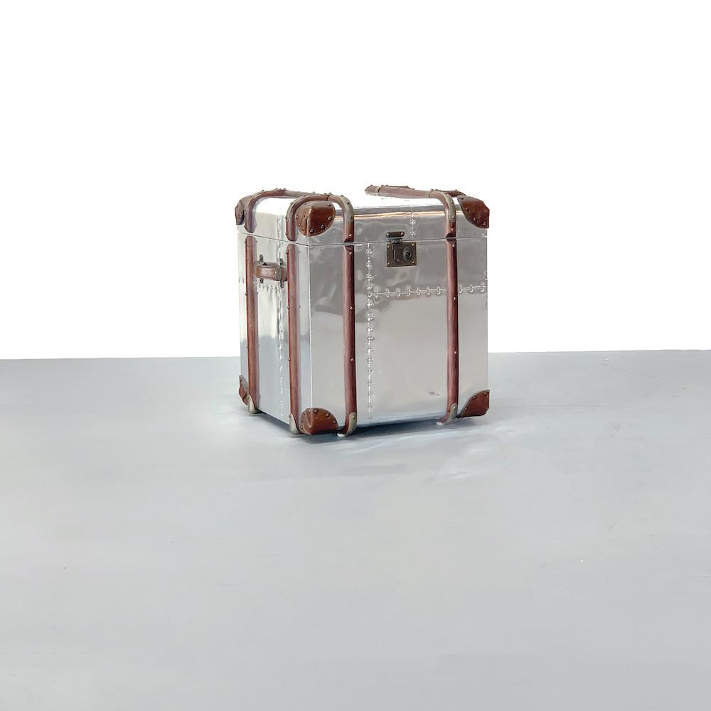 [구매 시 문의]히어퍼니처 카페 인테리어 가죽 실버 선반 콘솔[HFCO-2]