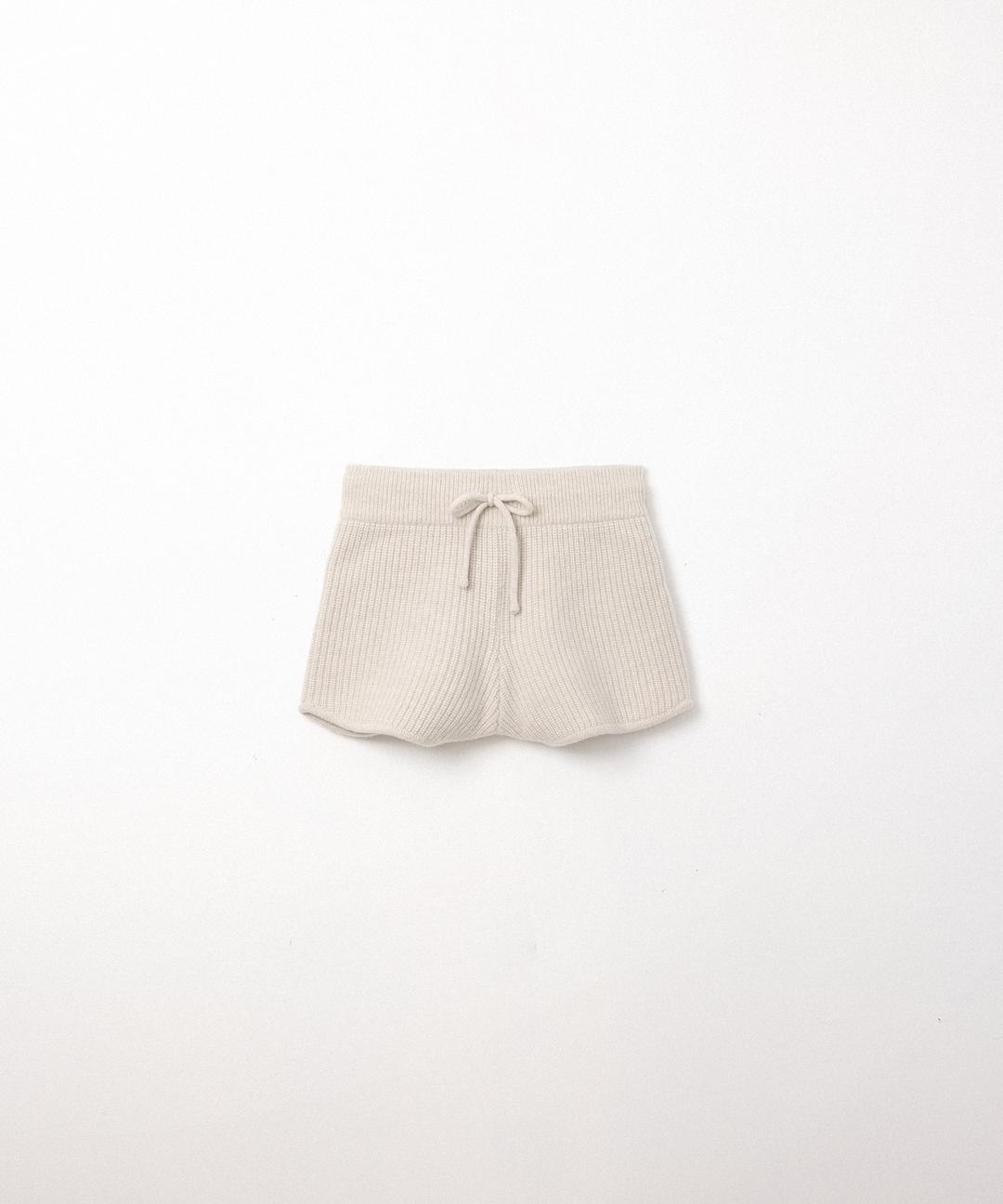 울 캐시 니트 쇼츠 (cream melange)