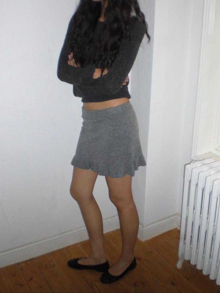 몰리 니트 스커트