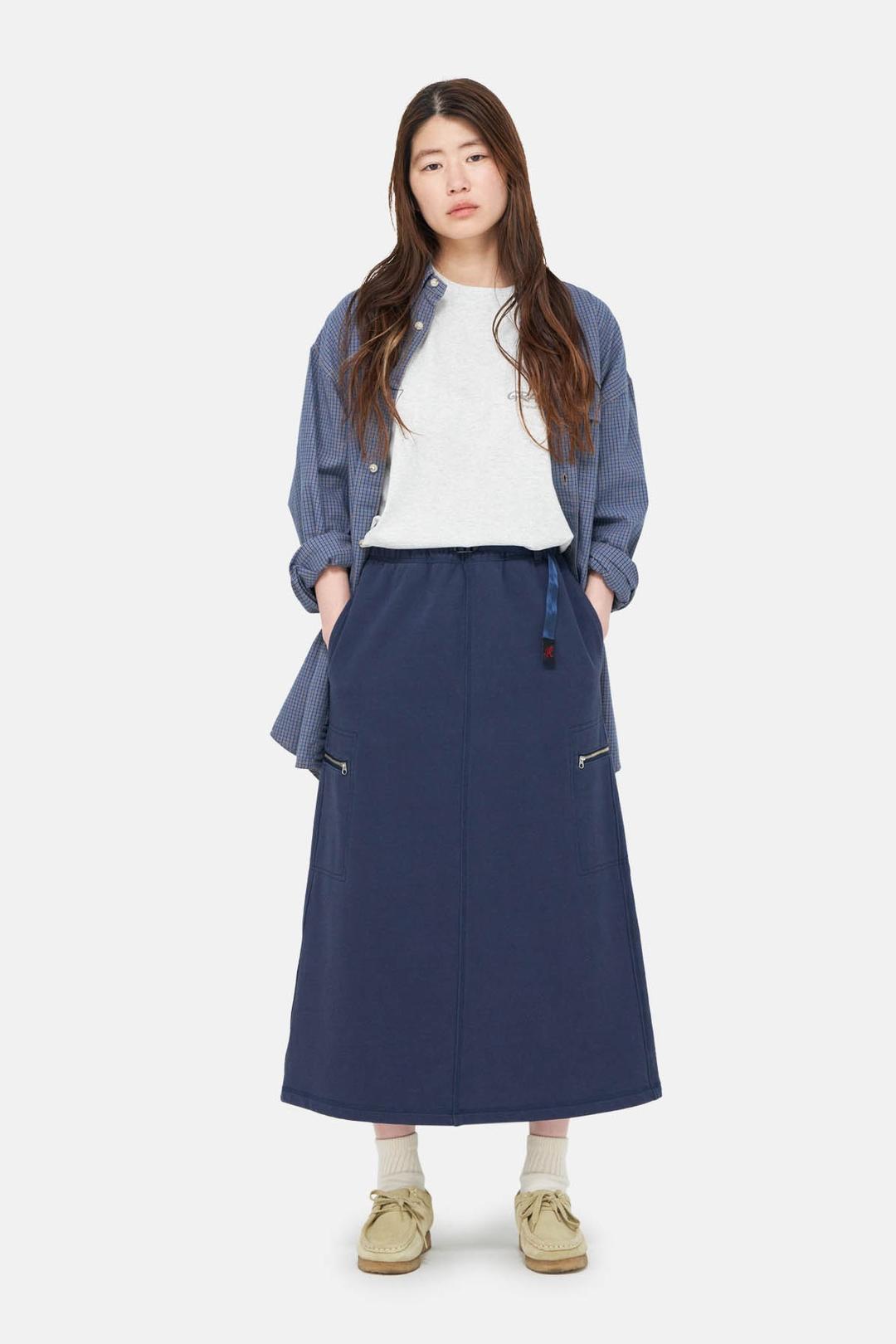 그라미치 클래식 스웻 스커트 네이비