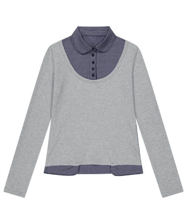 코이세이오 SNUG BUTTON LONGSLEEVES CHARCOAL - 위시버킷