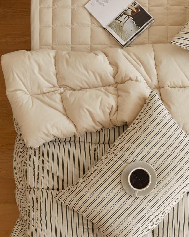 포근한 알러지케어 가드 M2 극세사 차렵이불-프렌치모던(SS/Q/K)