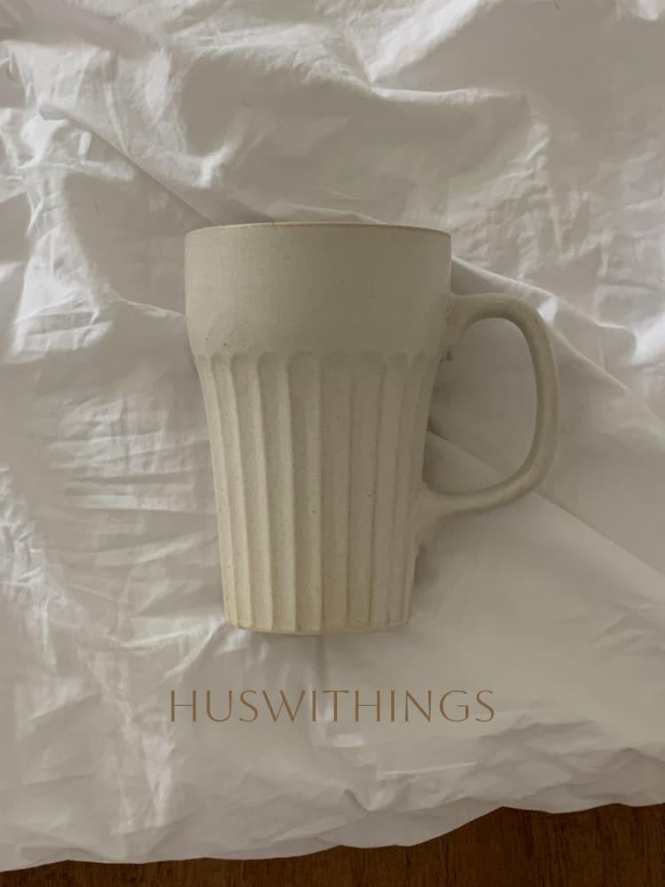 Ivory Mug 아이보리 머그컵 고급스러운 빈티지 머그잔