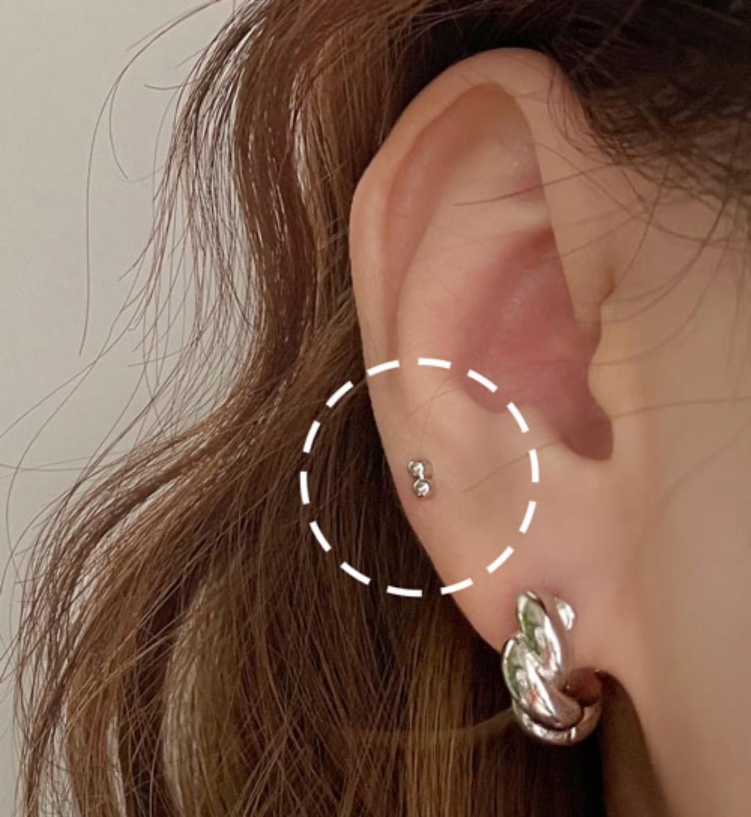 써지컬 투볼 피어싱 / 3color