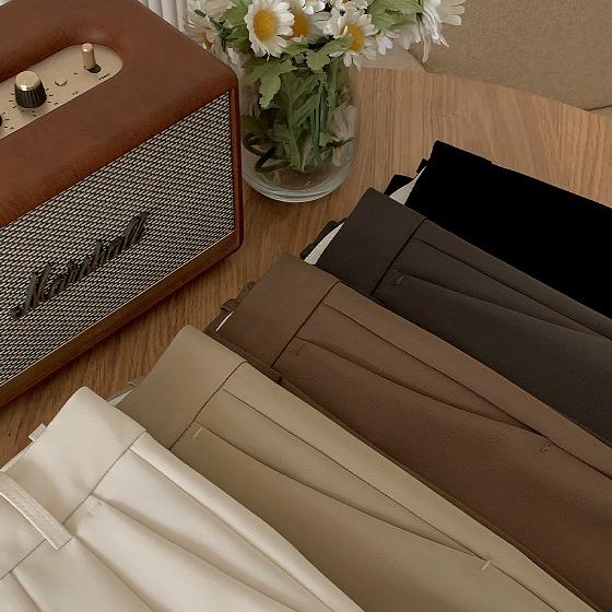 고고싱 [오늘출발] 어반 투핀턱 슬랙스 (5컬러,와이드팬츠,핀턱슬랙스,핀턱와이드,투핀턱슬랙스,간절기,하객룩,출근룩)