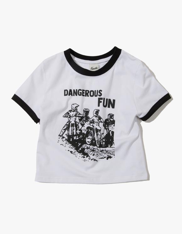 [4월 15일 예약발송] Dangerous Fun Crop S/S Tee - White