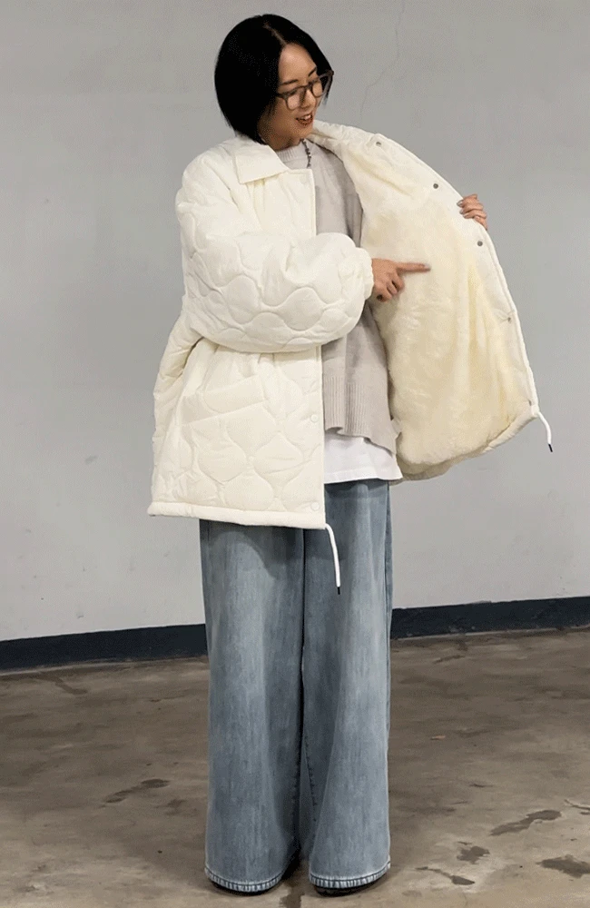 quilted over fit shacket