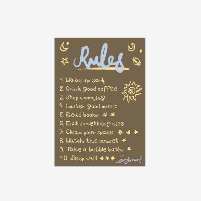 RULES POSTER
