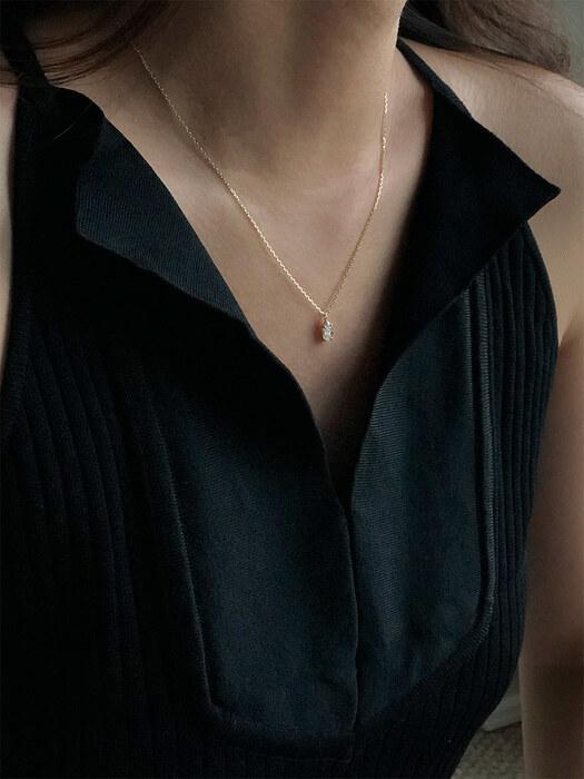 14k Hive Oval Necklace