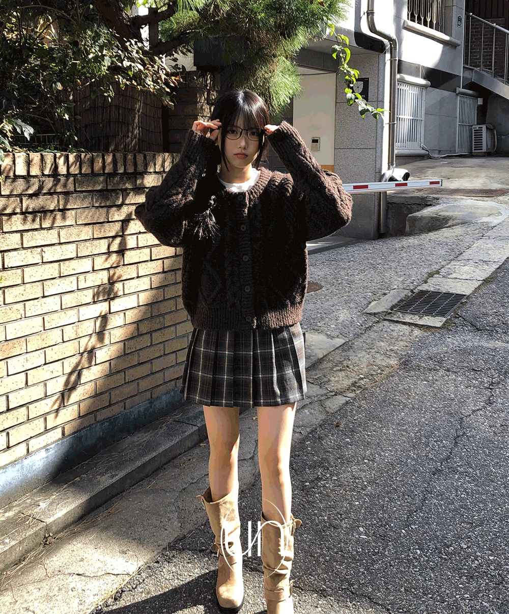 [24FW NEW🤎/당일발송] 언유즈얼리 모드 라운드넥 가디건 (7color)