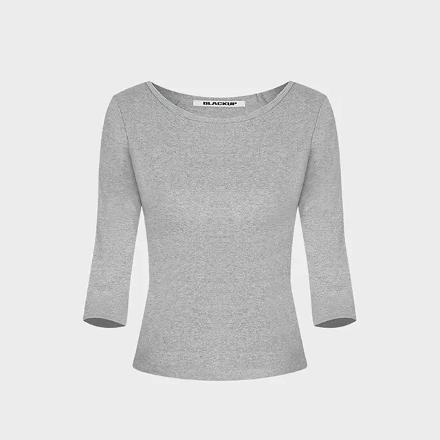 [7천장판매] [B-BASIC] 스탠다드 보트넥 7부티 (2SIZE) [기본 데일리 티셔츠 레이어드]