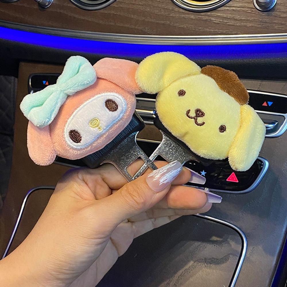 산리오 안전벨트 클립 세트 마이멜로디 폼폼푸린 차량용 안전벨트 자동차 꾸미기 여자친구선물