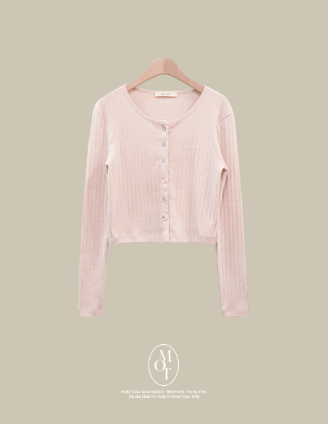 [More Than] made. 센느 펀칭 가디건(2color)