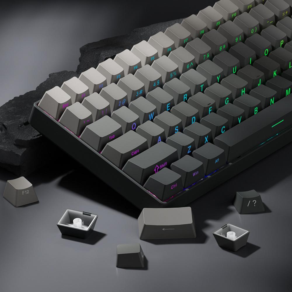 다크 그라데이션 측각 Cherry PBT 기계식 이중사출 LED 커스텀키캡 레오폴드 한무무