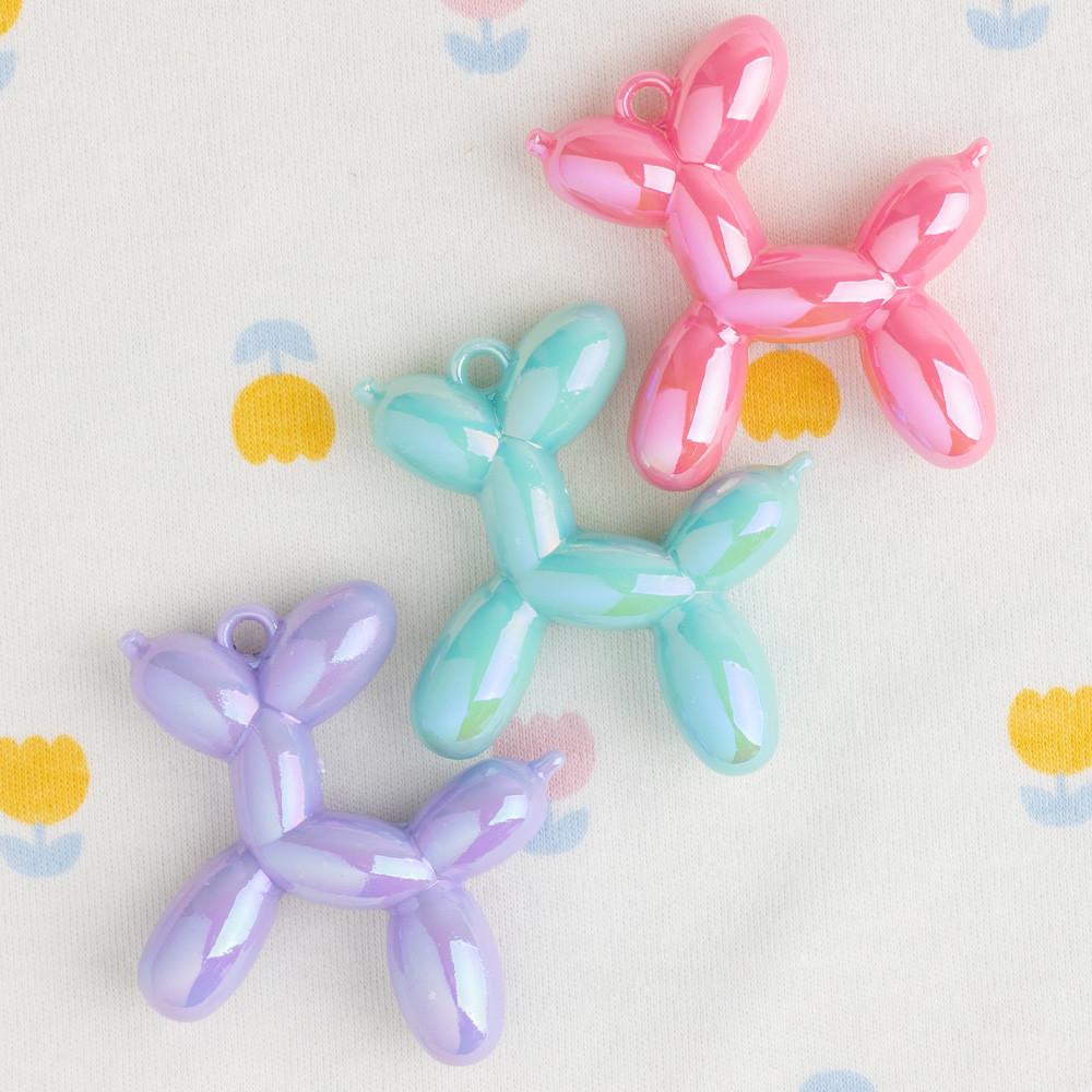 강아지 풍선 파츠 미니어처 키링 재료 데코덴 꾸미기 재료 키링만들기