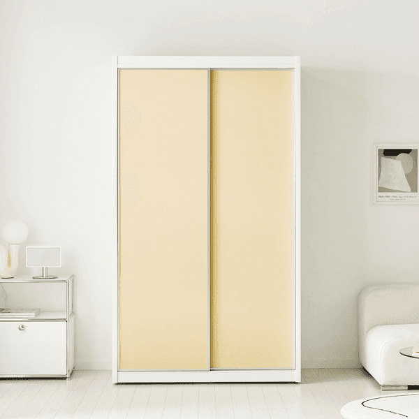 슬라이딩쿠페 버터 옷장 이불장+선반장 122cm