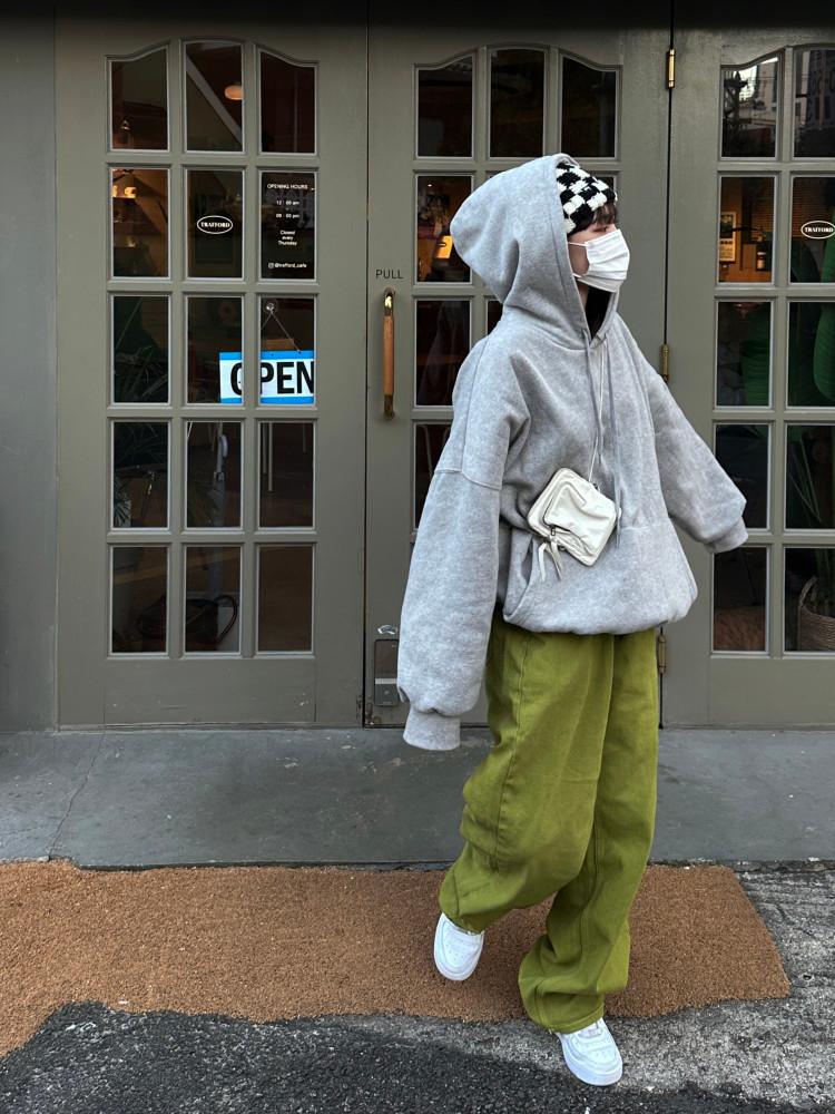 여자 남자 남녀공용 롱 와이드 코튼 팬츠