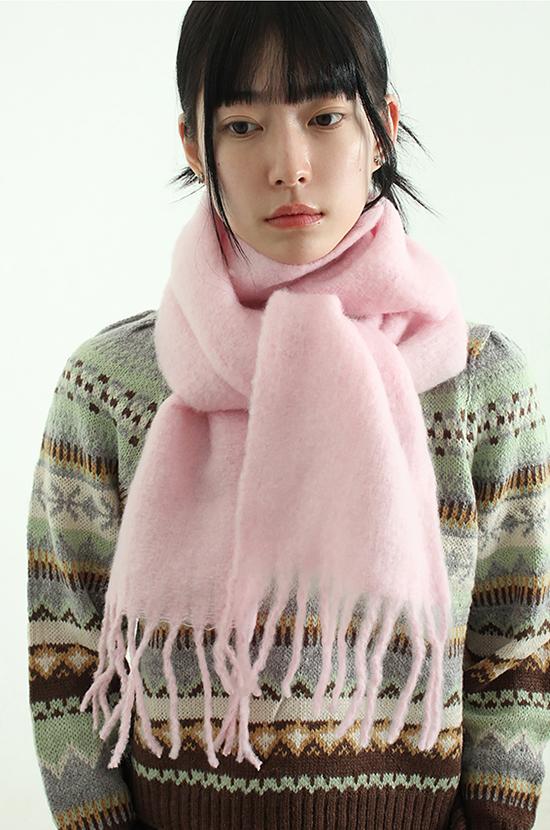 pastel tassel muffler