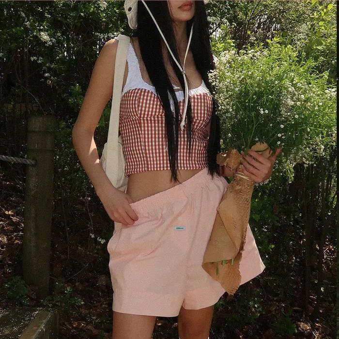 Summer One Mile Cozy Shorts - apricot pink