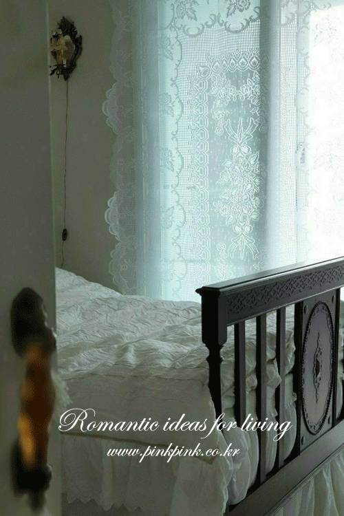 로즈부케 레이스 커튼