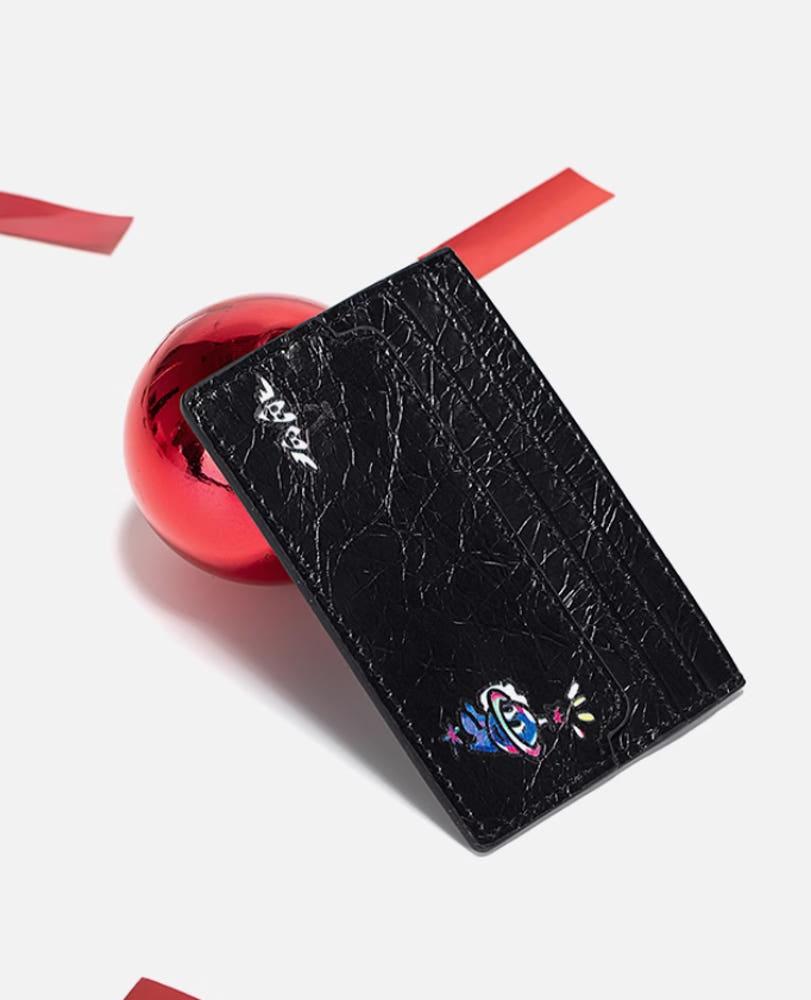 소가죽 카드지갑 슬림 귀여운 미니 신분증 젤리토이보이