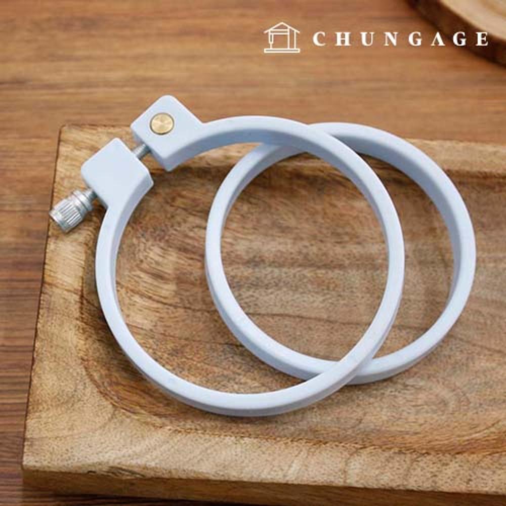 프랑스자수 플라스틱수틀 원형수틀 8cm