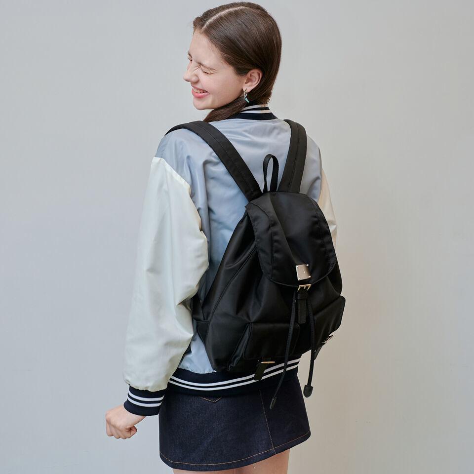 SYMBOL NYLON BACKPACK [BLACK]