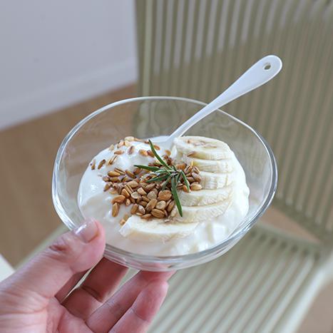 아데리아 테비네리 원형볼 요거트 디저트 유리볼