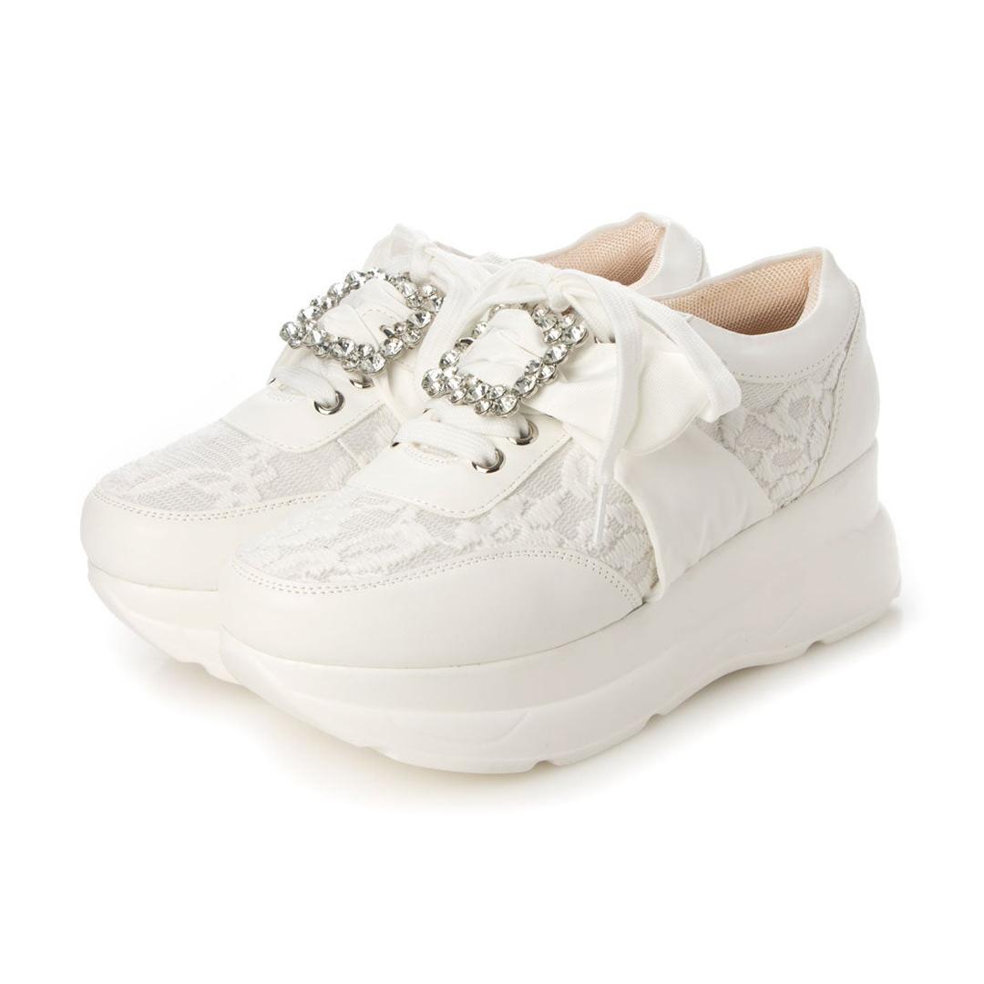 厚底スニーカー （オフホワイトコンビ）