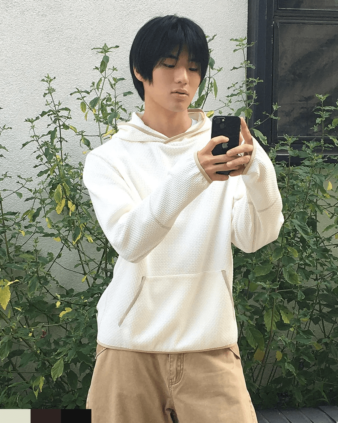 인템포무드 워드로브 와플 후디 : 3컬러