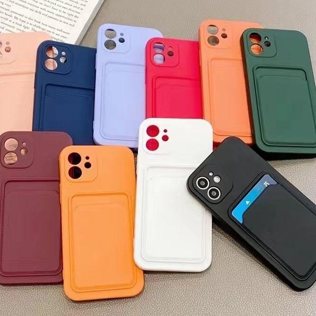 필름증정 파스텔 카메라 풀커버 카드 수납 젤리 실리콘 케이스 갤럭시 아이폰 폰케이스  SE2 12 13 미니 프로 A32 A52 A53 A23 퀀텀2 S21 S22 노트20 울트라