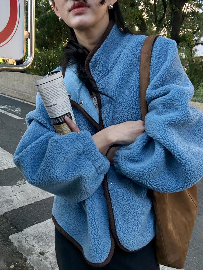 부클 린 자켓 *블루